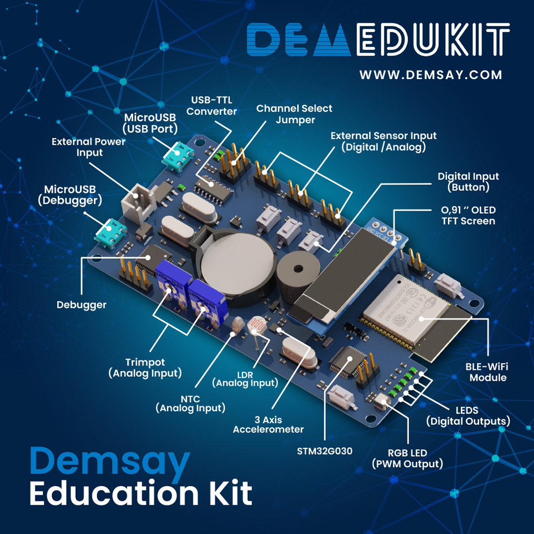 DemEduKit şimdi Digikey'de satışta