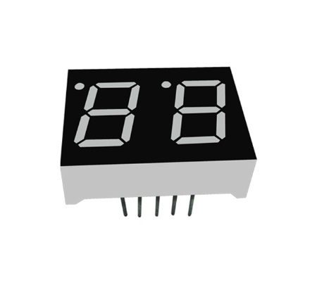 2 Digit 7 Segment Display, Common Anode And Common Cathode